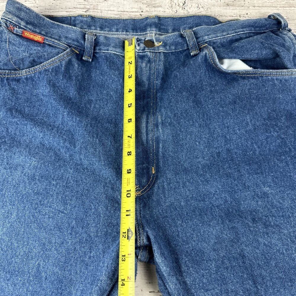 Vintage 70's Wrangler 99001SW Denim Jeans Men's 40x30 Straight Leg USA Made FLAW - Picture 9 of 16